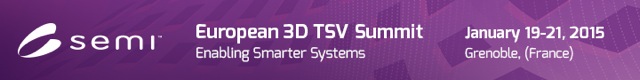 European 3D TSV Summit 2015