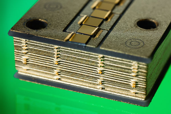 Seitenansicht eines VCSEL-Array-Moduls