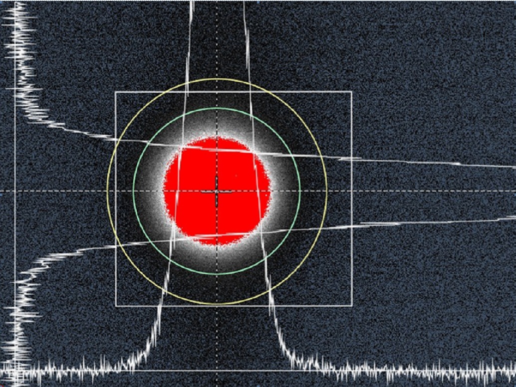 Strahlprofil von einer Endfläche einer Singlemode-Faser bei 1310nm | Optische Strahlanalyse