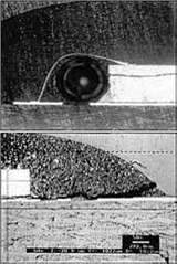 Pore und Riss in der Glob Top Verkapselung von COB-Modulen