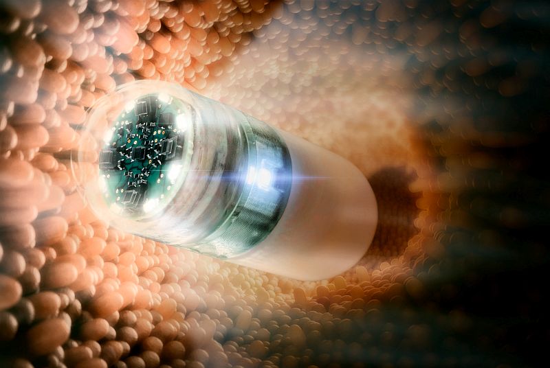 Endoskopie-Kapsel zur Dünndarm-Diagnose - entwickelt in dem Projekt Endotrace Endoskopie-Kapsel zur Dünndarm-Diagnose - entwickelt in dem Projekt Endotrace