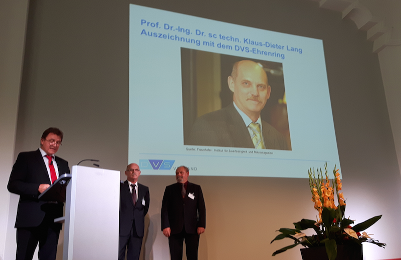 DVS-Ehrenring für Klaus-Dieter Lang DVS-Ehrenring für Klaus-Dieter Lang