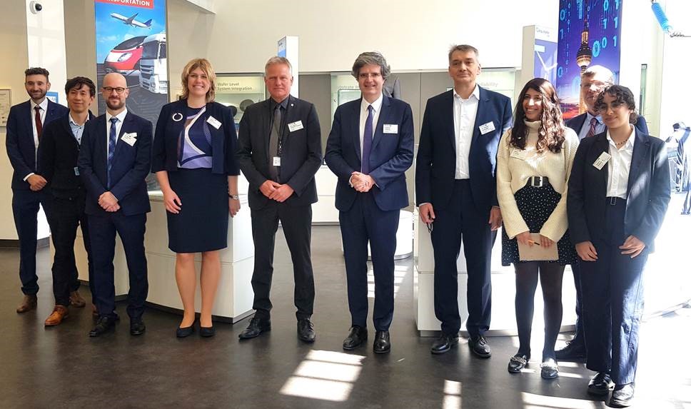 French Ambassador François Delattre at Fraunhofer IZM