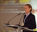 Prof. Freifrau Sabine von Schorlemer, Sächsische Staatsministerin für Wissenschaft und Kunst