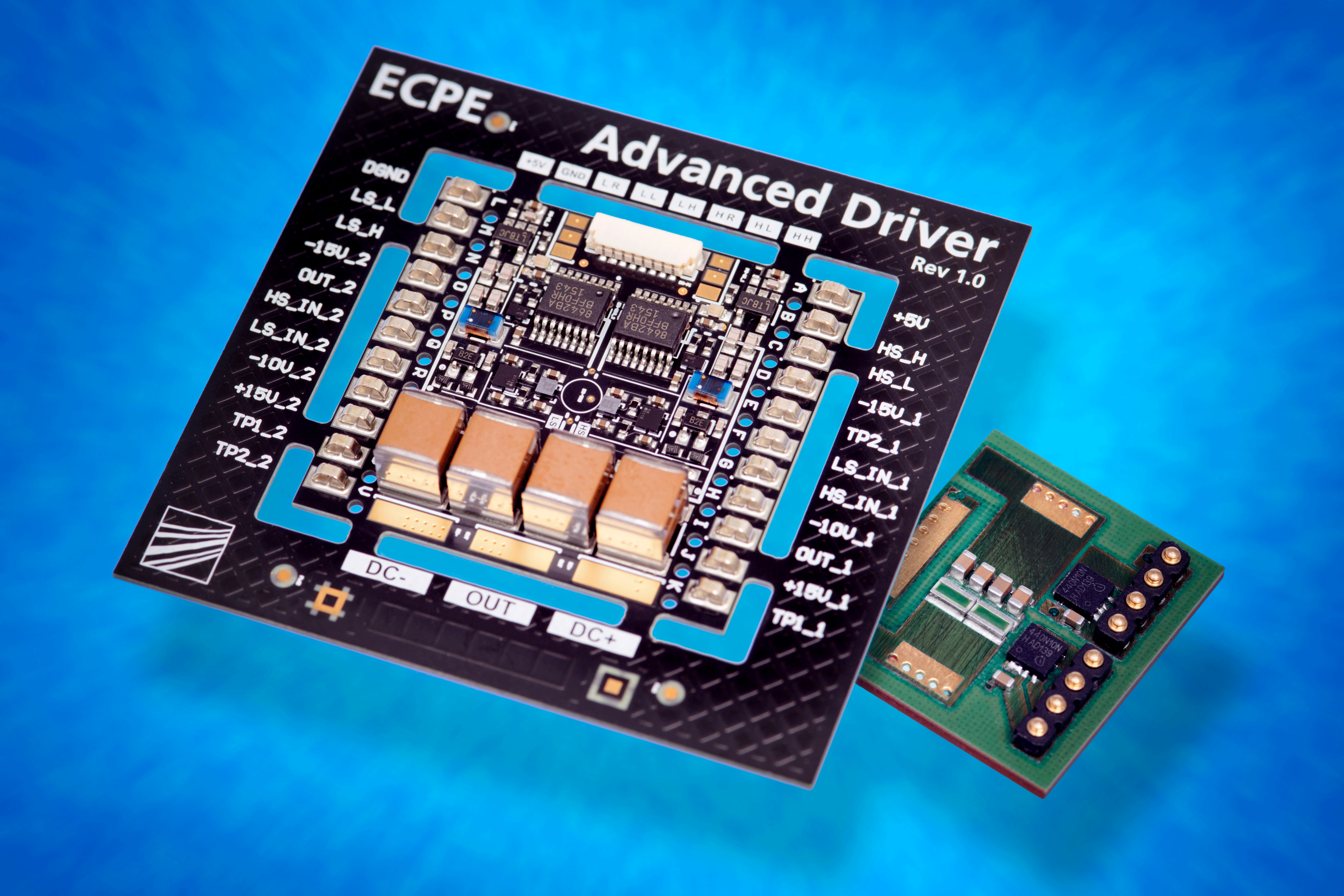 Miniaturized Zero Dead Time High Efficiency Driver for Si, SiC and GaN Applications