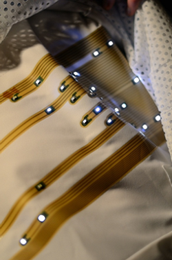 TexLab - Stretchable polyurethane printed circuit board on textile