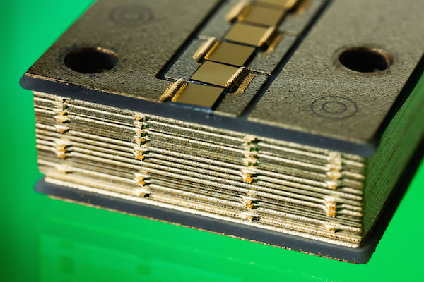 Side view of a VCSEL array module