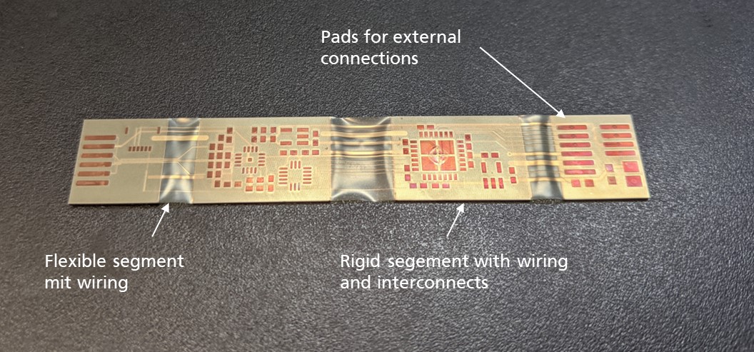 Rigid-flex Wafer Level Package prior to assembly