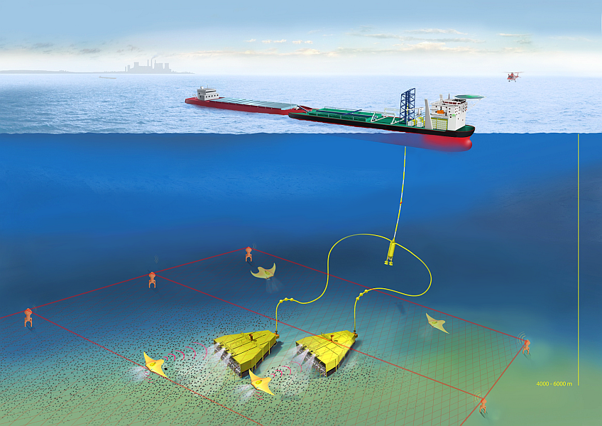 Anwendungsbeispiel für den Einsatz von Sensorik aus dem BMWi-Projekt DeepSea Protection.