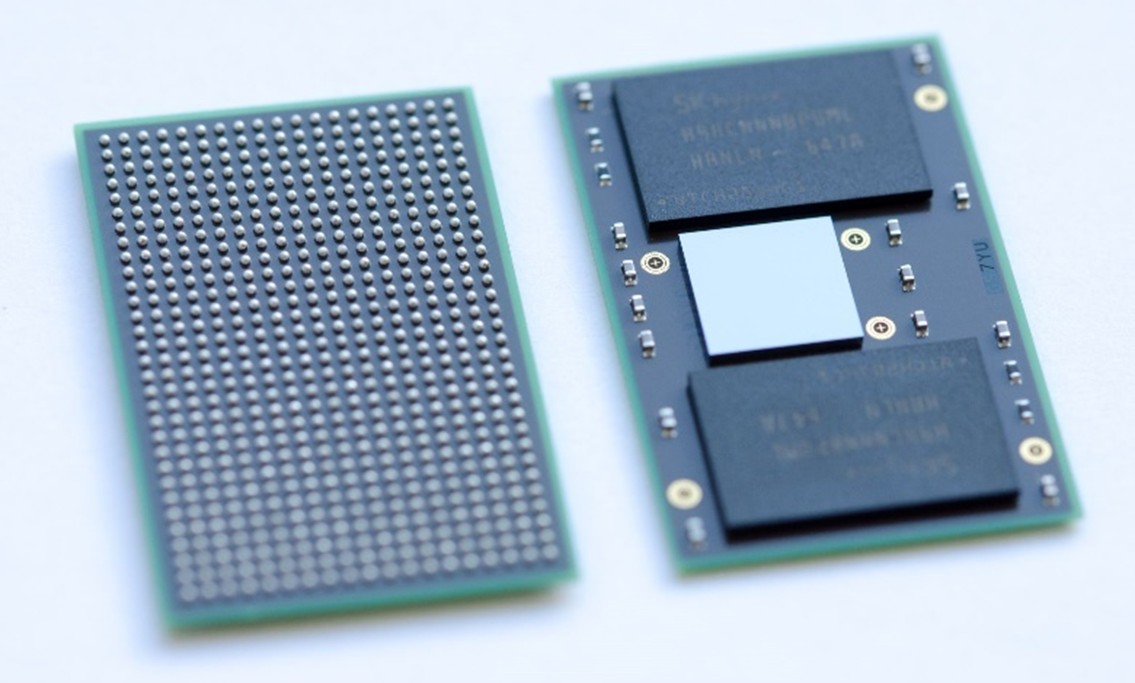 Fine-Pitch-Package-Substrat Fine-Pitch-Package-Substrat für ein multifunktionales System-on-Chip.
