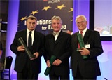 The three award recipients on the night (from left): Prof. Herbert Reichl, Prof. Hans-Jürgen Koglin and Prof. Joachim Hagenauer