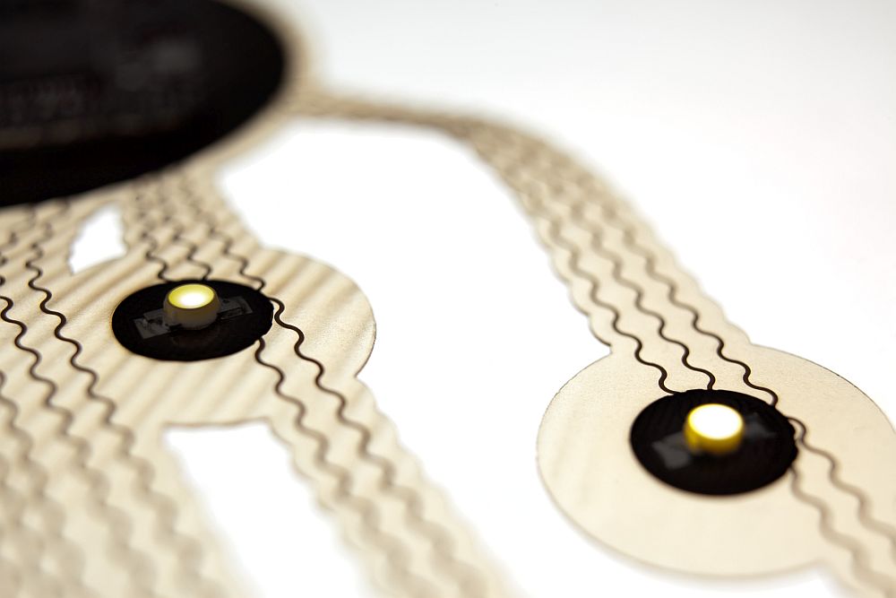 Shape-adapted textile electronics 