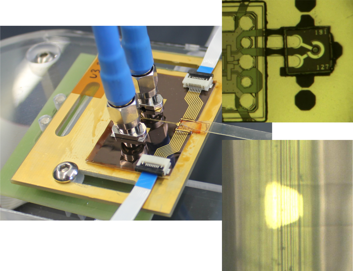 Demonstration of optical data transmission