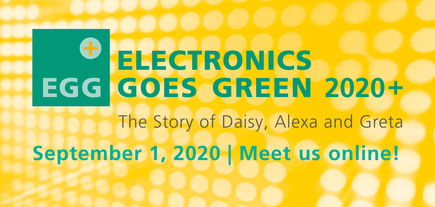 image teaser Electronics Goes Green 2020+ is now an online event!