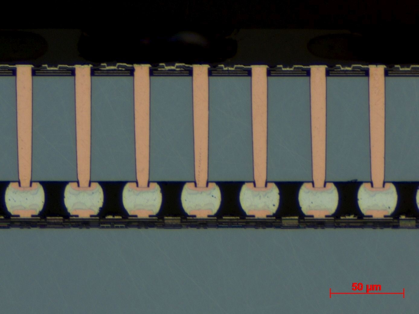 Thin sensor die with 256x256 SPAD array and TSVs mounted on ASIC